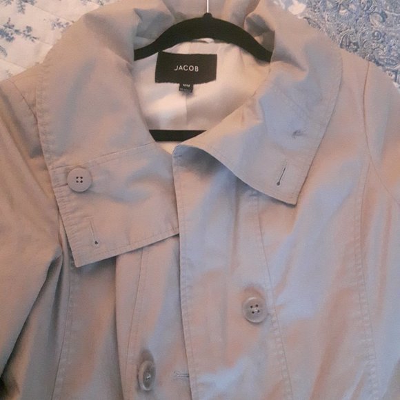 GREY JACOB TRENCH COAT - Picture 2 of 8